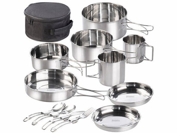 Batterie de cuisine pour camping 12 ustensiles