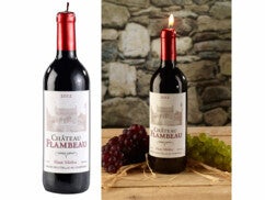 Bougie bouteille de vin