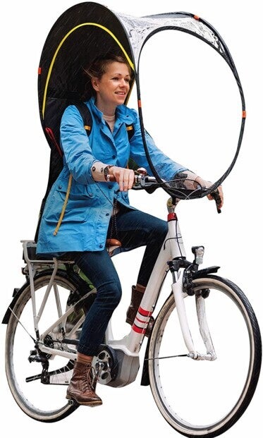 Bulle de protection contre la pluie pour cycliste