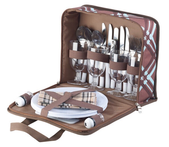 Coffret de pique-nique 4 personnes - 30 pièces