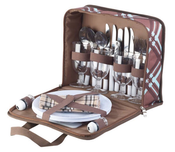 Coffret de pique-nique 4 personnes - 30 pièces