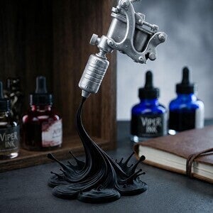 Sculpture Machine à Tatouer en Lévitation