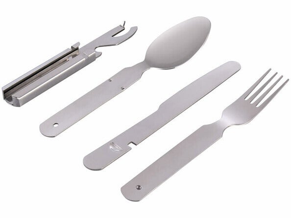 Set de couverts 4 pièces pour camping