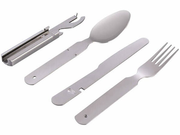 Set de couverts 4 pièces pour camping