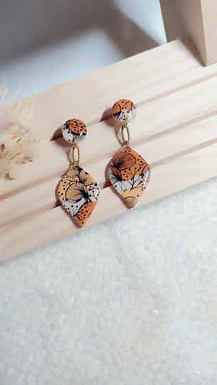 Boucles d'oreilles pendantes Automne #7