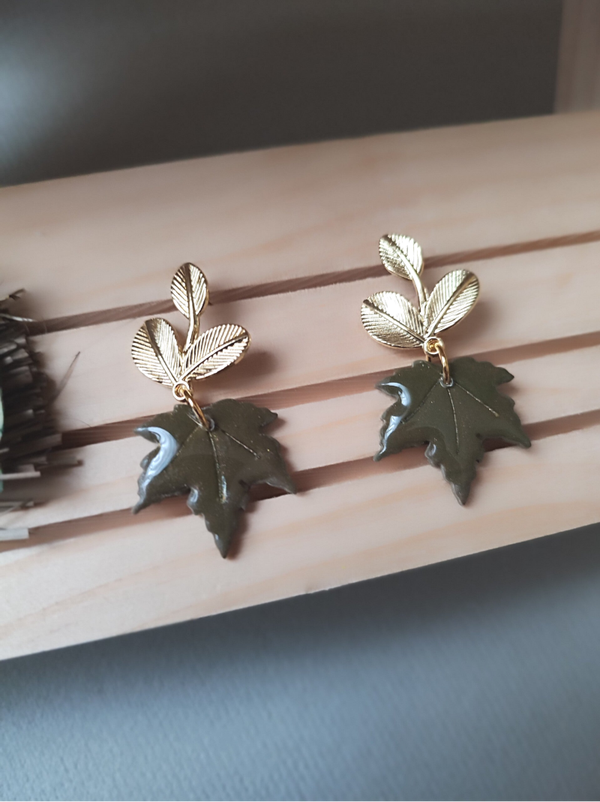 Boucles d'oreilles pendantes Automne #2
