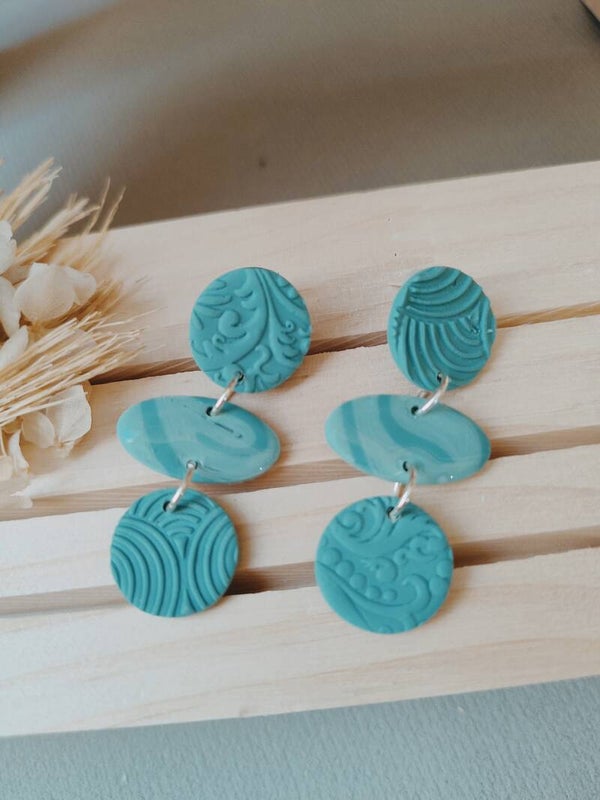 Boucles d'oreilles pendantes Moana Piti #1