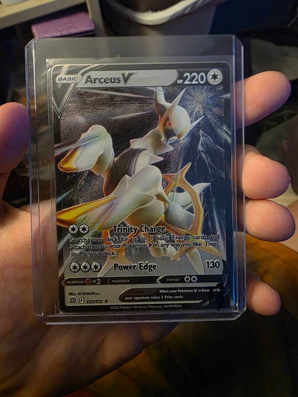 Arceus V Metal Card