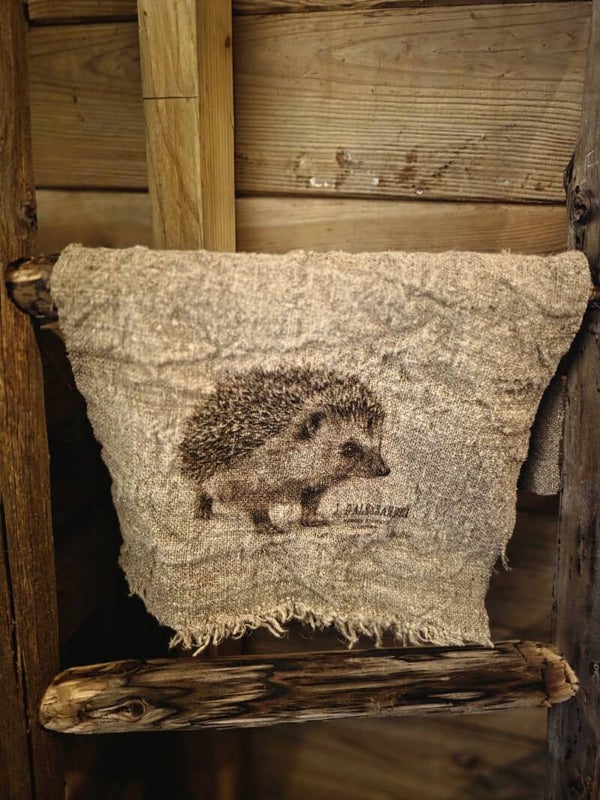 Shabby doekje met egel