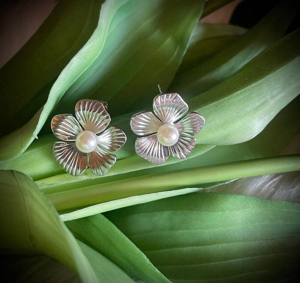 Blooming beauty oorbellen - Zilver kleur