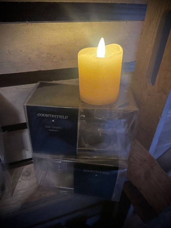 Led stompkaars creme nr. 1193