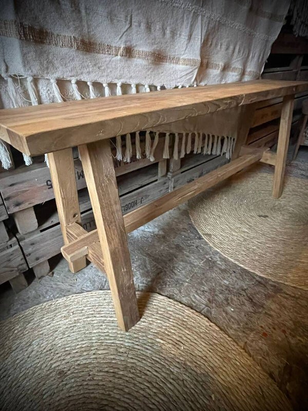 Teak houten bankje nr. 2164