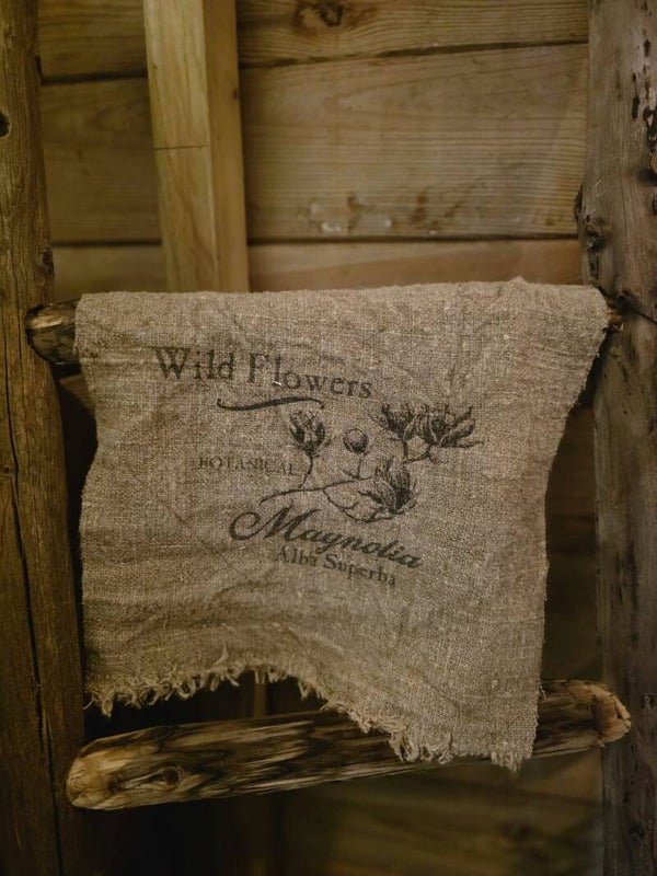 Shabby doek met takken