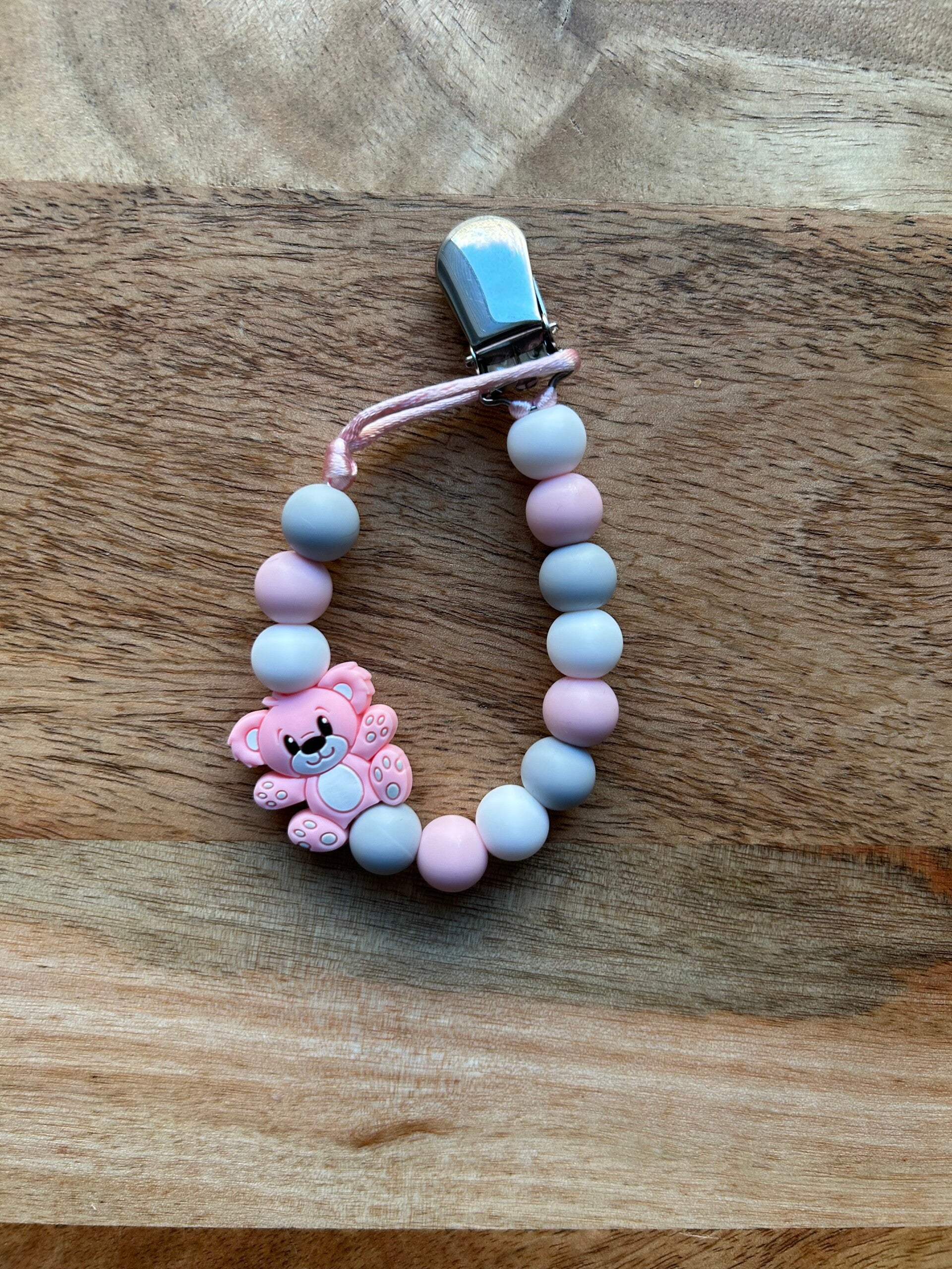 Tuttinauha, nalle, vaaleanpunainen