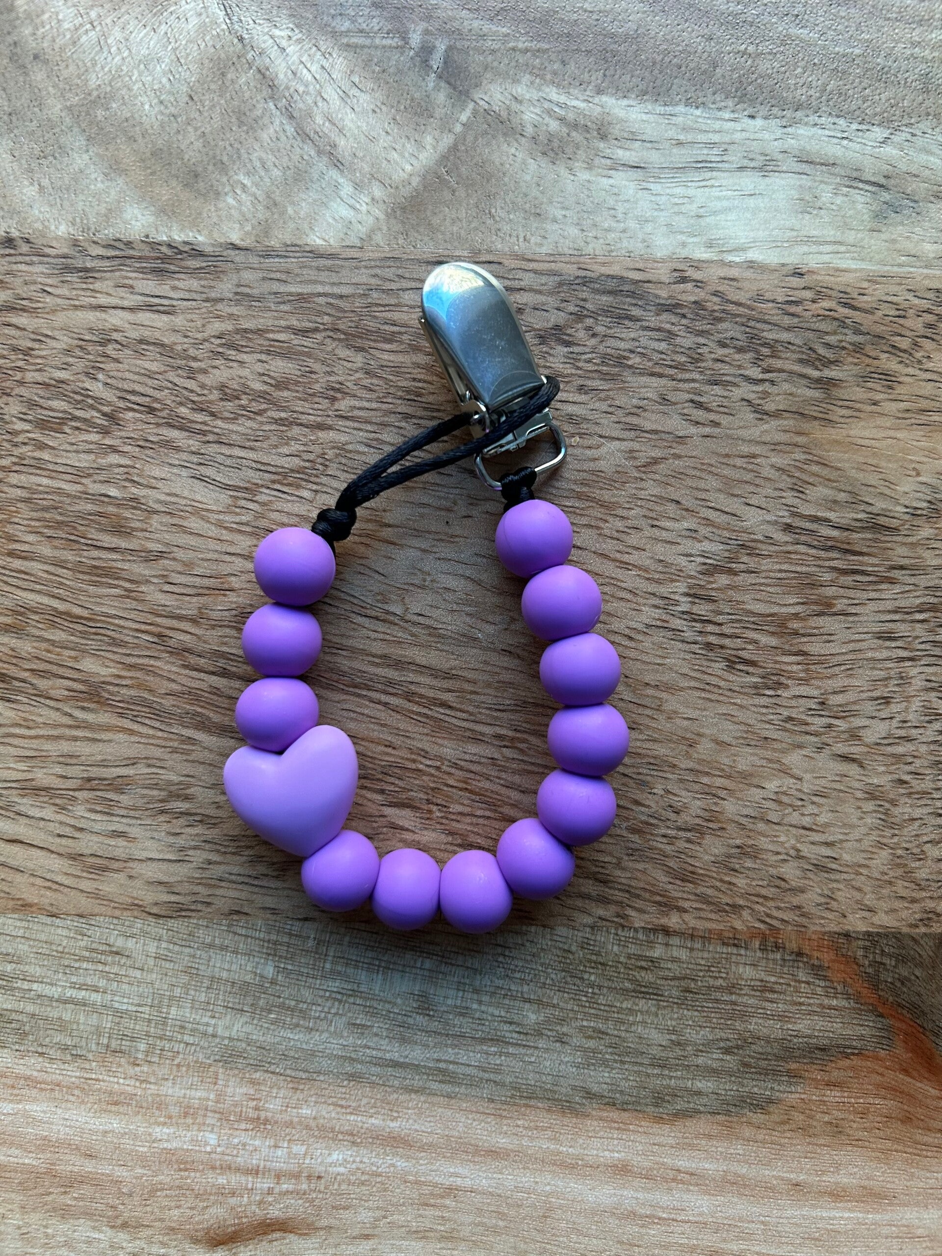 Tuttinauha, sydän, violetti