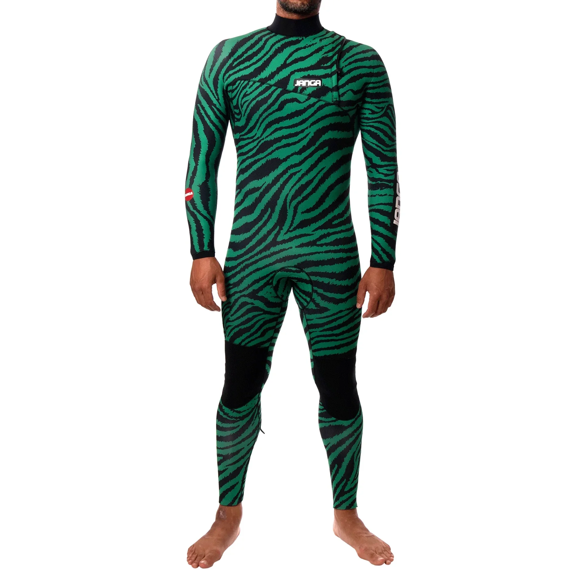 FATO JANGA JANGLE ZEBRA 4/3 MM BLACK & GREEN