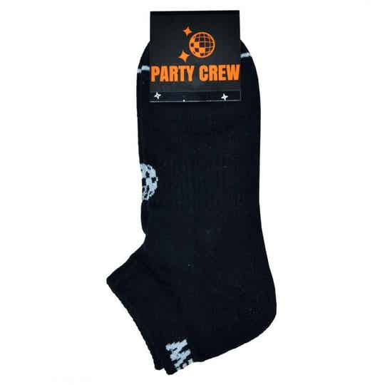 MEIAS PARTY CREW LOW BLACK