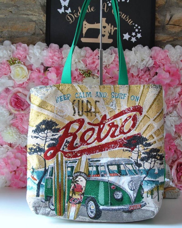 Sac Fourre Tout Adulte - Combi VW vert