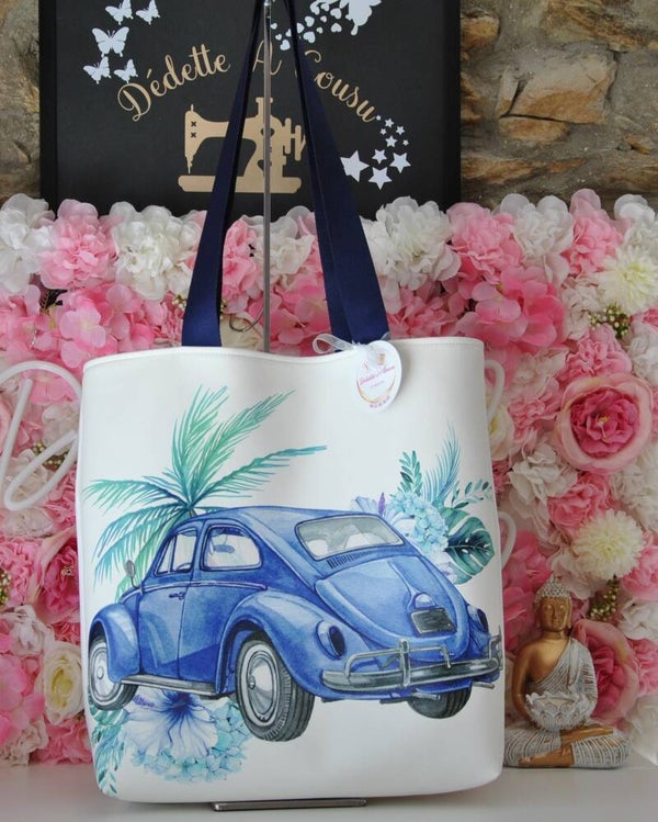 Sac Fourre Tout Adulte - Cox VW Bleue