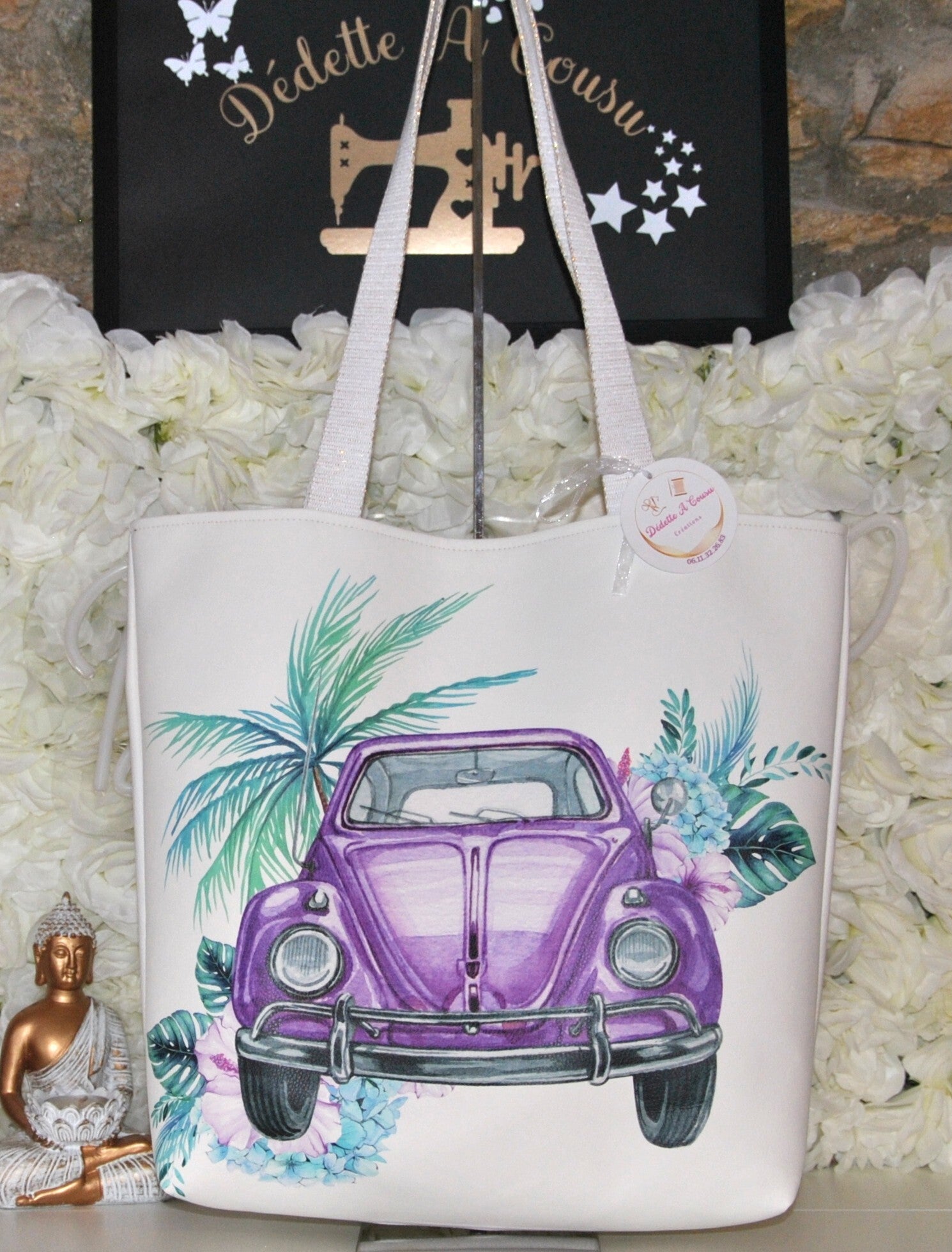 Sac Fourre Tout Adulte - Cox VW Violette