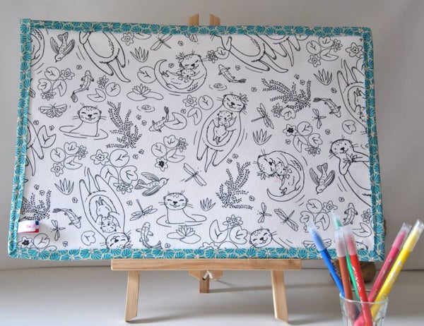 Set de Table à colorier et réutilisable - La mer
