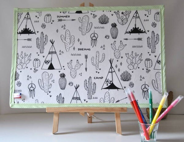 Set de Table à colorier et réutilisable - Les indiens