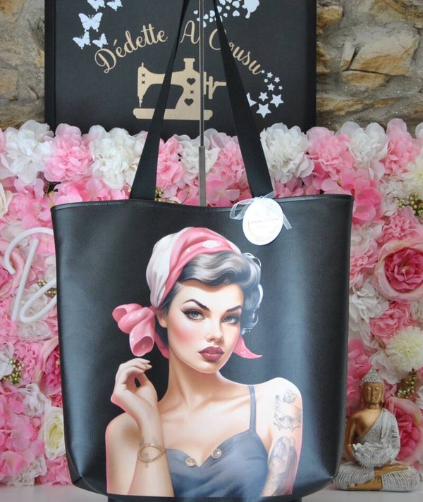Sac Fourre Tout Adulte - Pin Up Rose