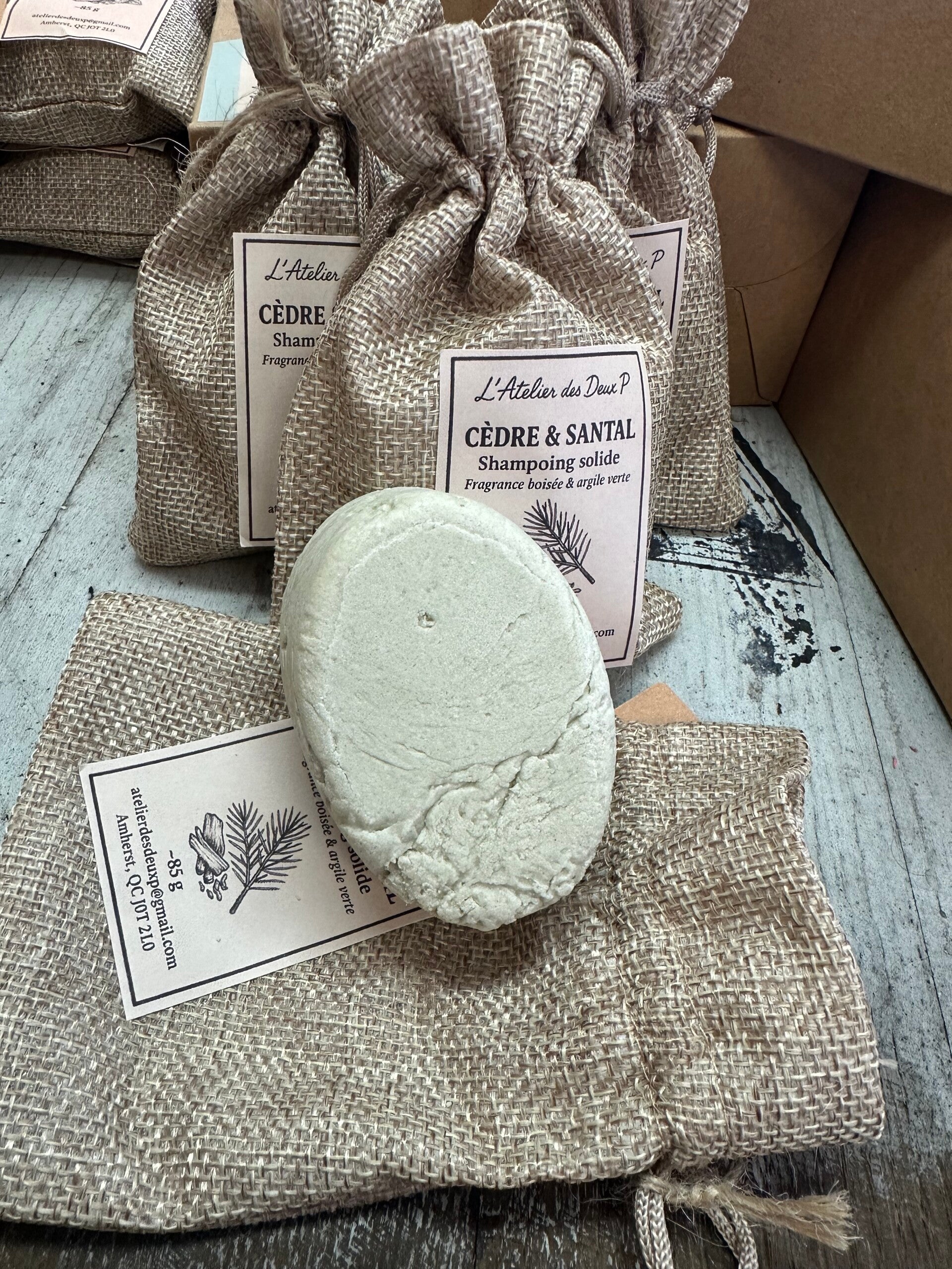 Shampooing solide cèdre et santal