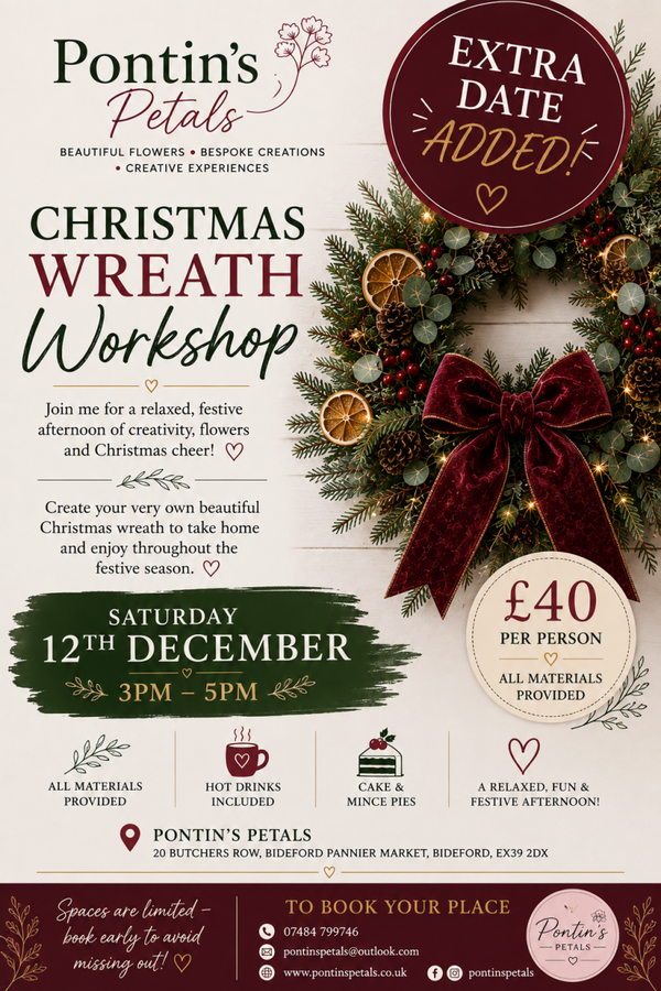 Christmas wreath workshop