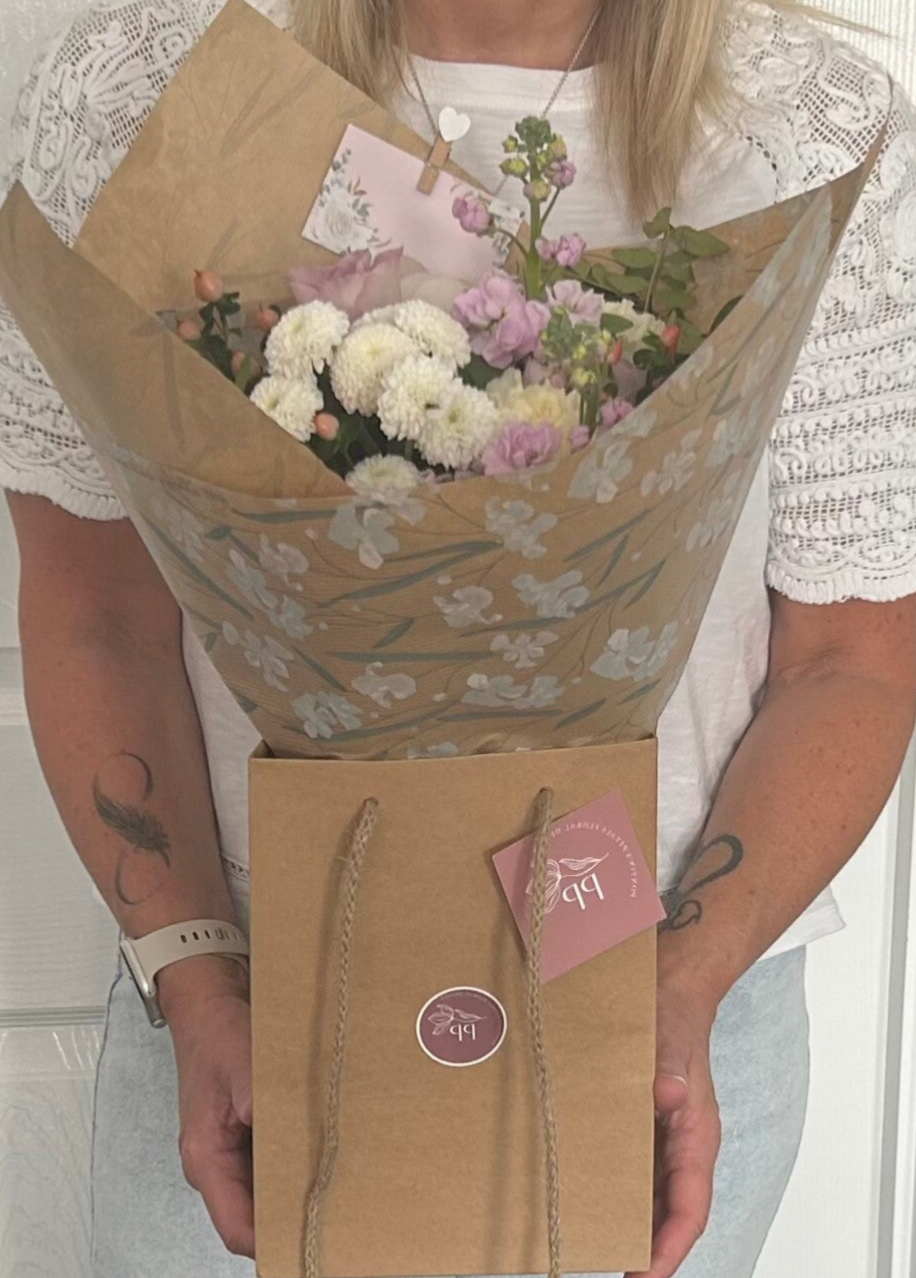Hand tied bouquets