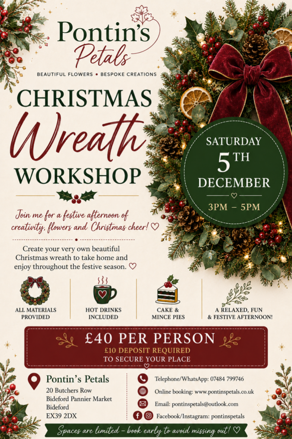 Christmas wreath workshop