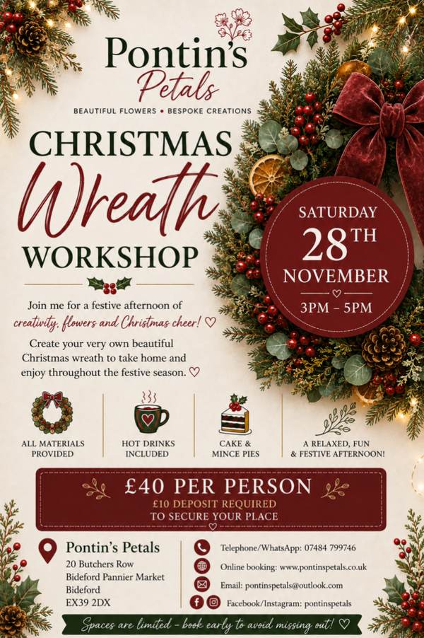 Christmas wreath workshop