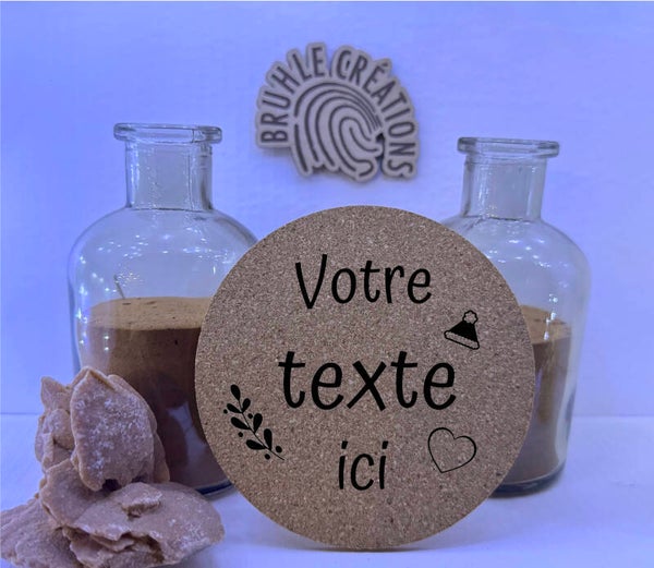 Lot de 4 sous-verres personnalisables