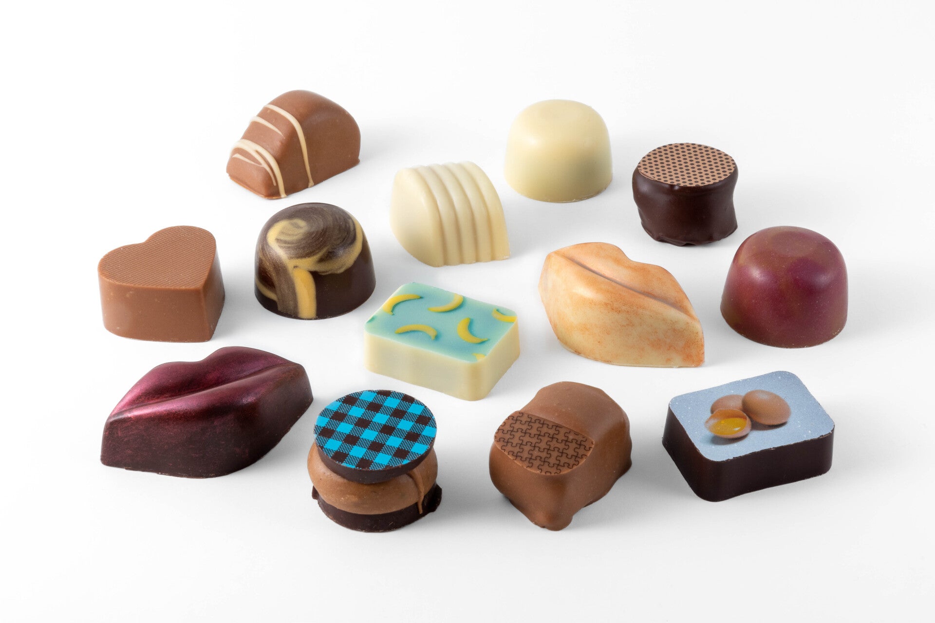 Assortiment ambachtelijke pralines
