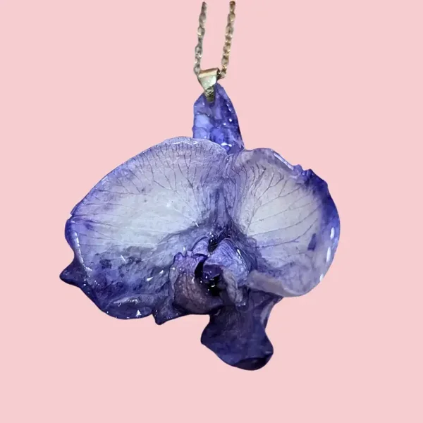 Collier Aquarelle d'Orchidée