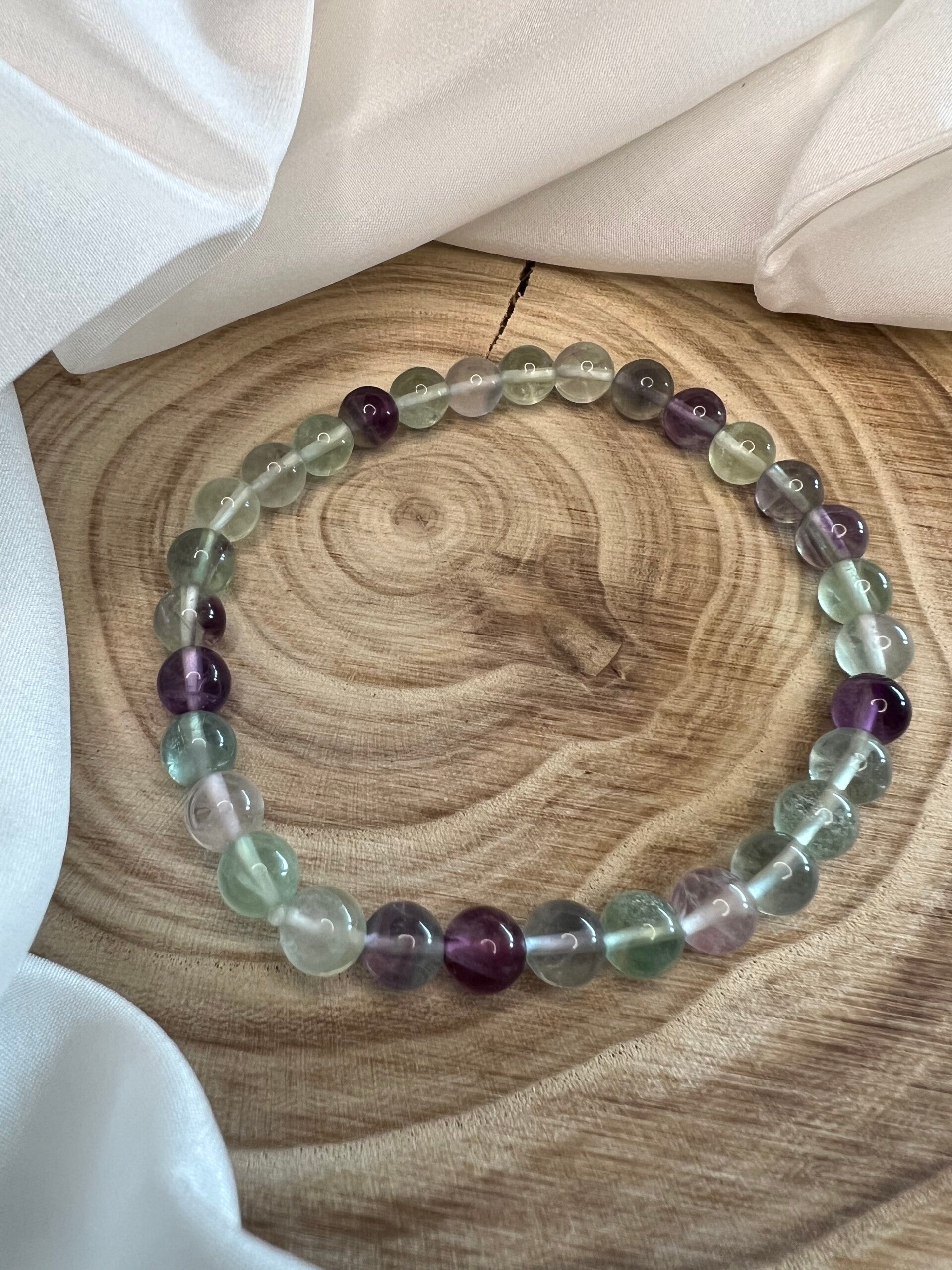 Fluorit - Power Armband 6mm