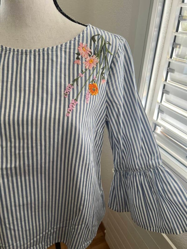 TOM TAILOR GESTREIFTE BLUSE GR. 36