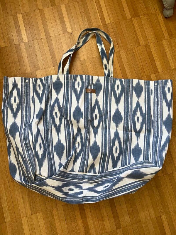 XXL STOFFTASCHE BLAU-WEISS