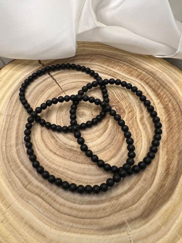 Onyx matt - Power Armband 4mm