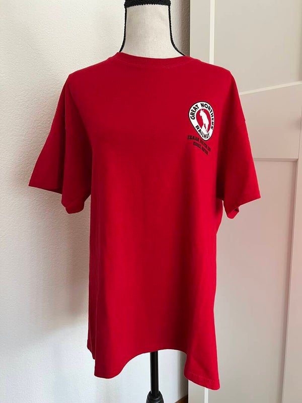ROTES T-SHIRT MIT MOTIV