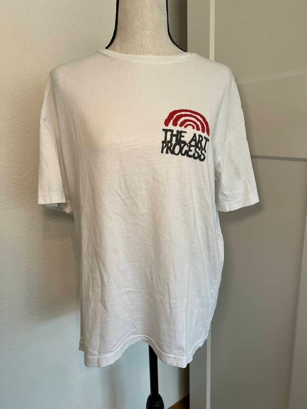 WEISSES T-SHIRT «THE ART PROCESS» L