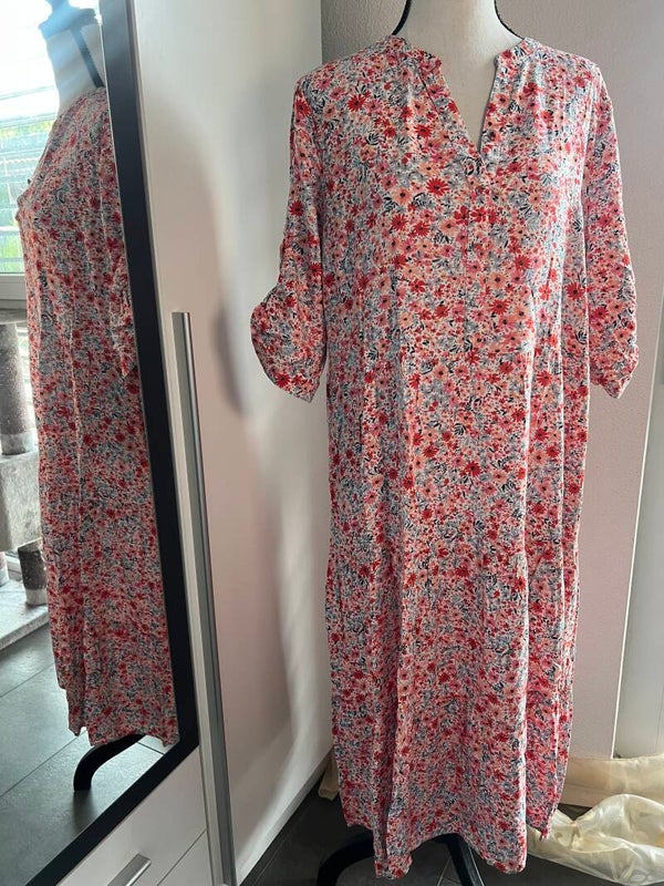 Buntes Hippie-Sommerkleid - Grösse 42