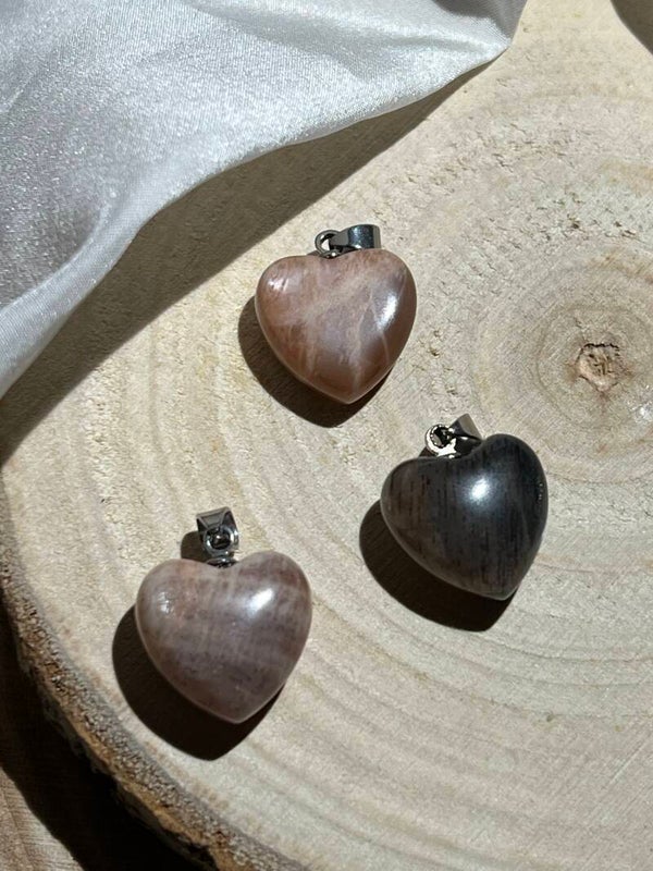 Mondstein Herz-Anhänger