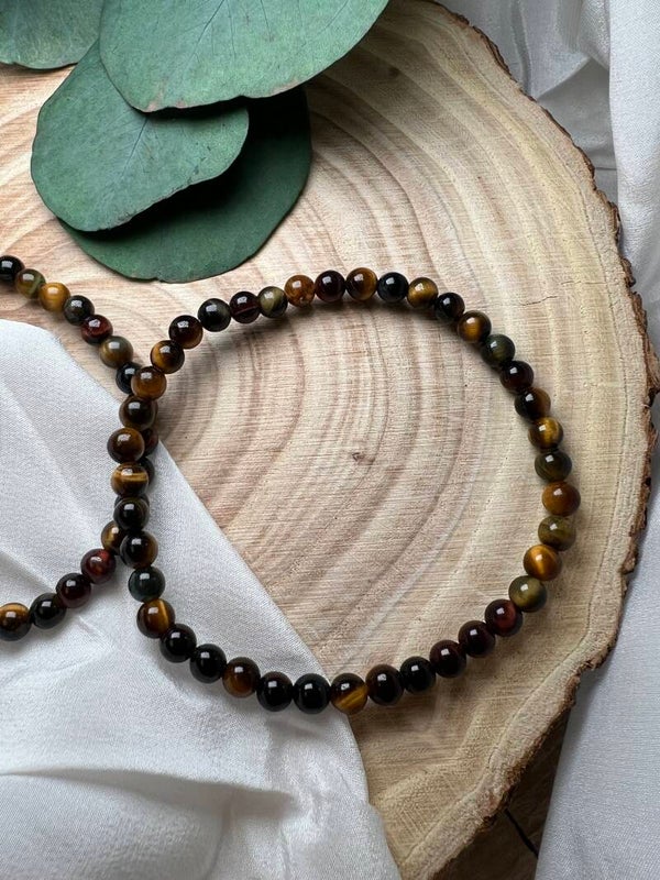 Tigerauge · Katzenauge · Falkenauge · 4 mm mix Armband