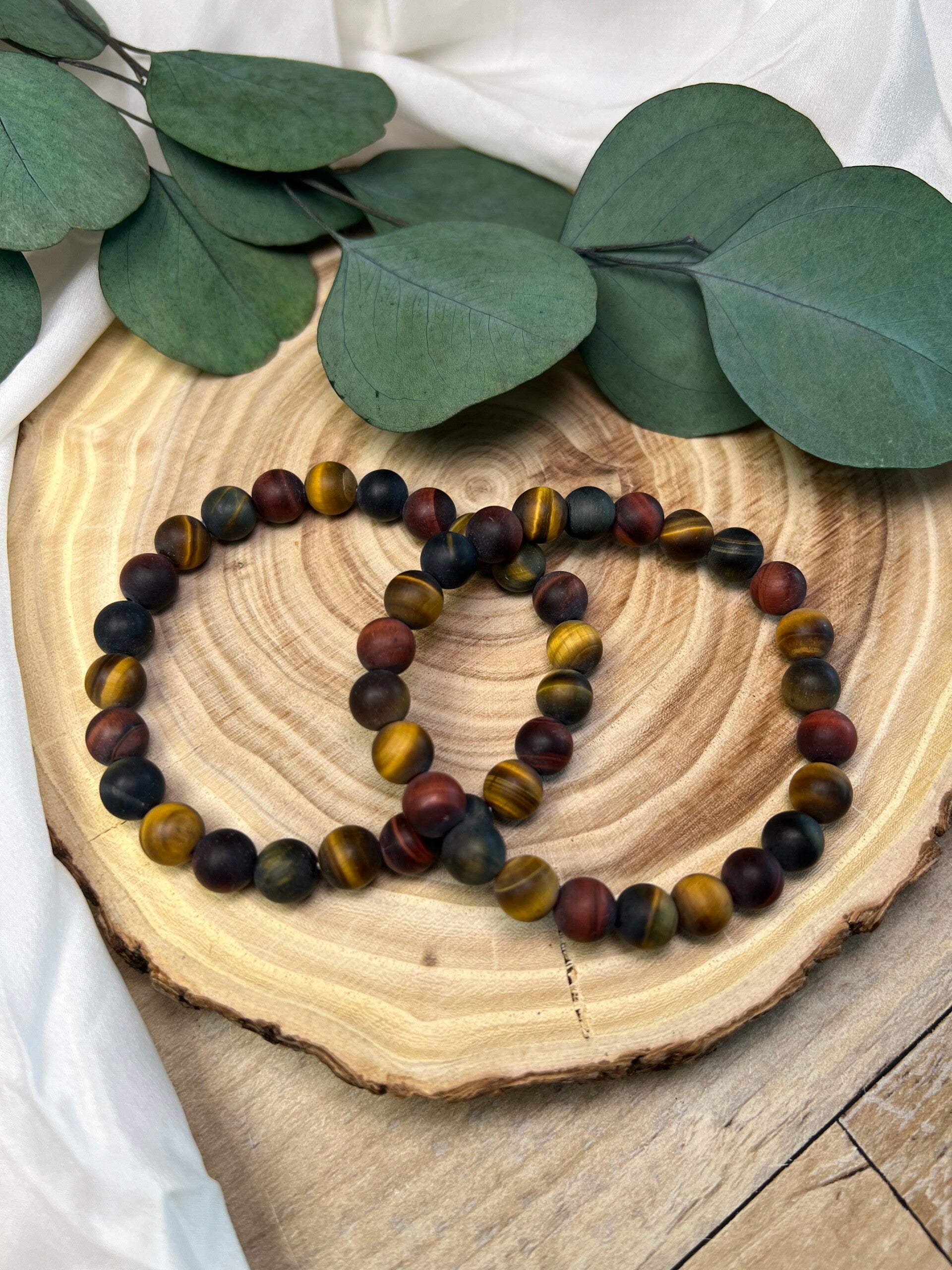 Tigerauge, Falkenauge & Katzenauge -  8mm matt 18cm