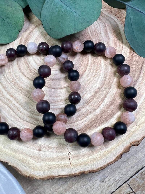 Feuerkern – Edelsteinarmband für Kraft & Schutz 18cm