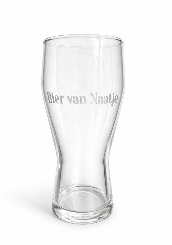 Gegraveerde bierglas