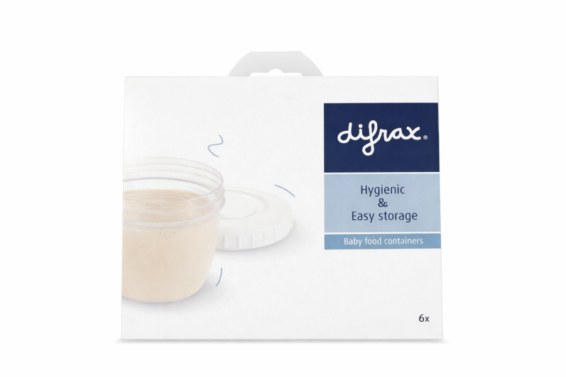 Difrax Baby Food Containers (6x)