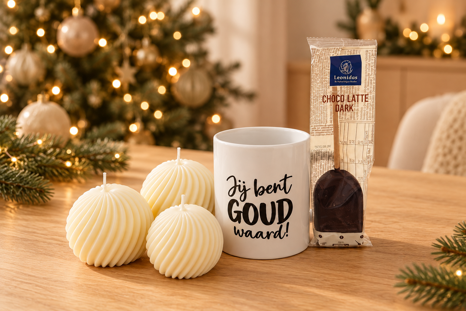 Cadeauset met witte mok Een momentje voor jezelf en berenkaars