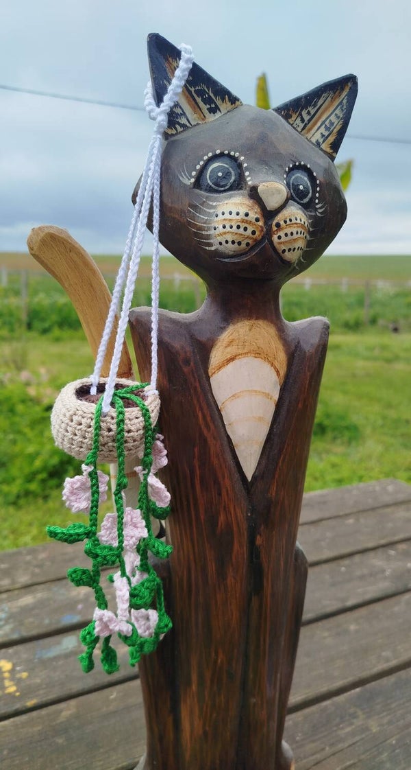 Plante suspendu avec fleur